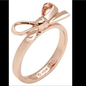 Kate Spade Rose Gold Bow Ring - Size 7
